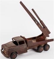 Toy 1950s Marx Lumar Pressed Steel Truck w/ Cannon