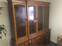 Large Diningroom hutch with glass doors