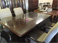 Diningroom table w/ glass top and (4) Chairs