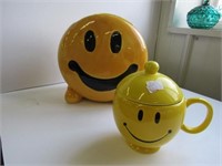 Cookie Jar 1999 Corning Factory Smile, FTD Smile