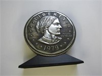 1979 Liberty Coin Shaped Bank no key