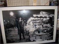 Large Black and white Humphry Bogart framed photo