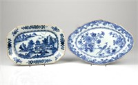 CHINESE EXPORT BLUE AND WHITE PLATTER