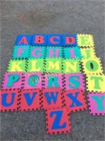 Alphabet foam floor block puzzle pieces 5x5ft