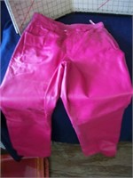 Newport News size 8 Pink leather pants