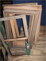 Lot of wooden picture frames