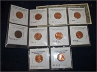 Lot of uncirculated Pennies