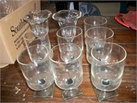 Lot of clear Drinking glasses
