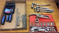 SOCKETS AND NEW 3 PIECE EXPRESS WRENCH
