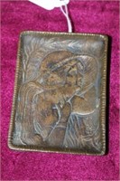 Art Deco Bronze Tray 3.5" x 2.5"