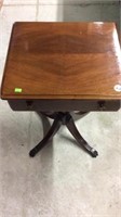 DUNCAN FIFE PEDISTAL TABLE WITH DRAWER