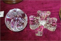 x2 Waterford Paperweights Times Square 2001 &