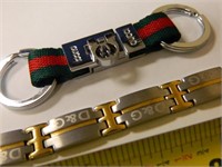 D&G 7.5" Men's Bracelet & Gucci Keychain