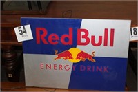 Lighted Red Bull Advertisement sign 28" x 20"