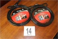 (2) 15ft Masterlock Cables