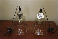 2-glass pendant lights