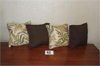 4-Indoor/Outdoor throw pillows