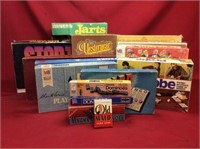 Vintage Board Games; Dominoes, Lawn Darts