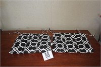 2-designer Indoor/Outdoor seat cushions