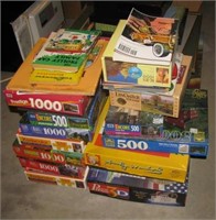 Approx. (15) Assorted puzzles and a group of