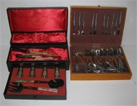 Set of Silver Chest flatware, carving fork and