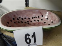 CERAMIC WATERMELON BOWL  16"