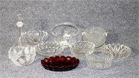 10 pc Lot Miscellaneous Glassware