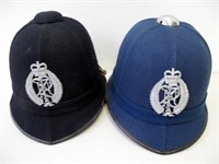 Two New Zealand Police helmets