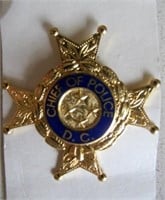 San Francisco early Police cap badge