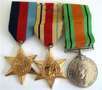 World War11 group three medals