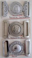 Rare Native Police belt buckles includes