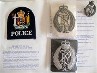 New Zealand Police QC cap badges
