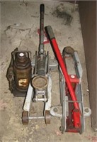 (2) Floor jacks and bottle jack.