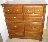 Eight drawer dresser with original hardware.