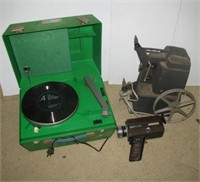 Vintage Holiday 8mm movie projector and a