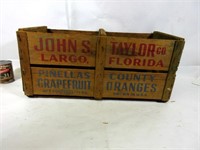 Caisse d'oranges John S. Taylor oranges crate