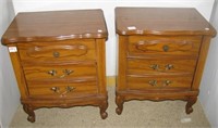 (2) Matching two dove tail drawer night stands.