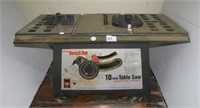 Bench top 10" table saw.