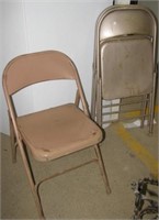 (3) Metal folding chairs.