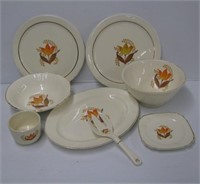 Set of Bake Rite dishes with 22K Gold trim