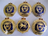 Tasmania six Police cap badges