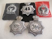 South Australia Police early helmet badges