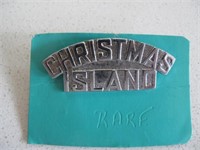 Rare Christmas Island Police cap badge 5.5cms