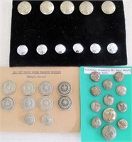 Twelve NSW Tramways King George V buttons
