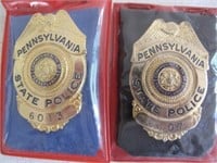 Two Pennsylvania police numbered badges