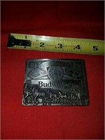 Vintage Budweiser belt buckle by Markatron number