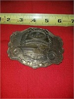 Vintage Bugatti brass belt buckle