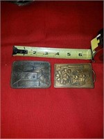 2 vintage belt buckles Breaker Breaker 10-4 come