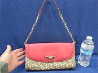 unused "dkny" pink leather purse