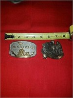 2 belt buckles the first one is a World War II